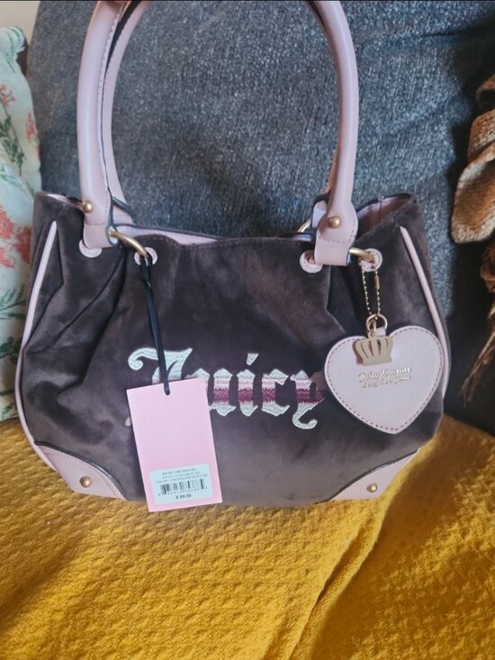 Juicy Couture Handbags - Juicy couture pink and brown bag BRAND NEW WITH TAGS!!!